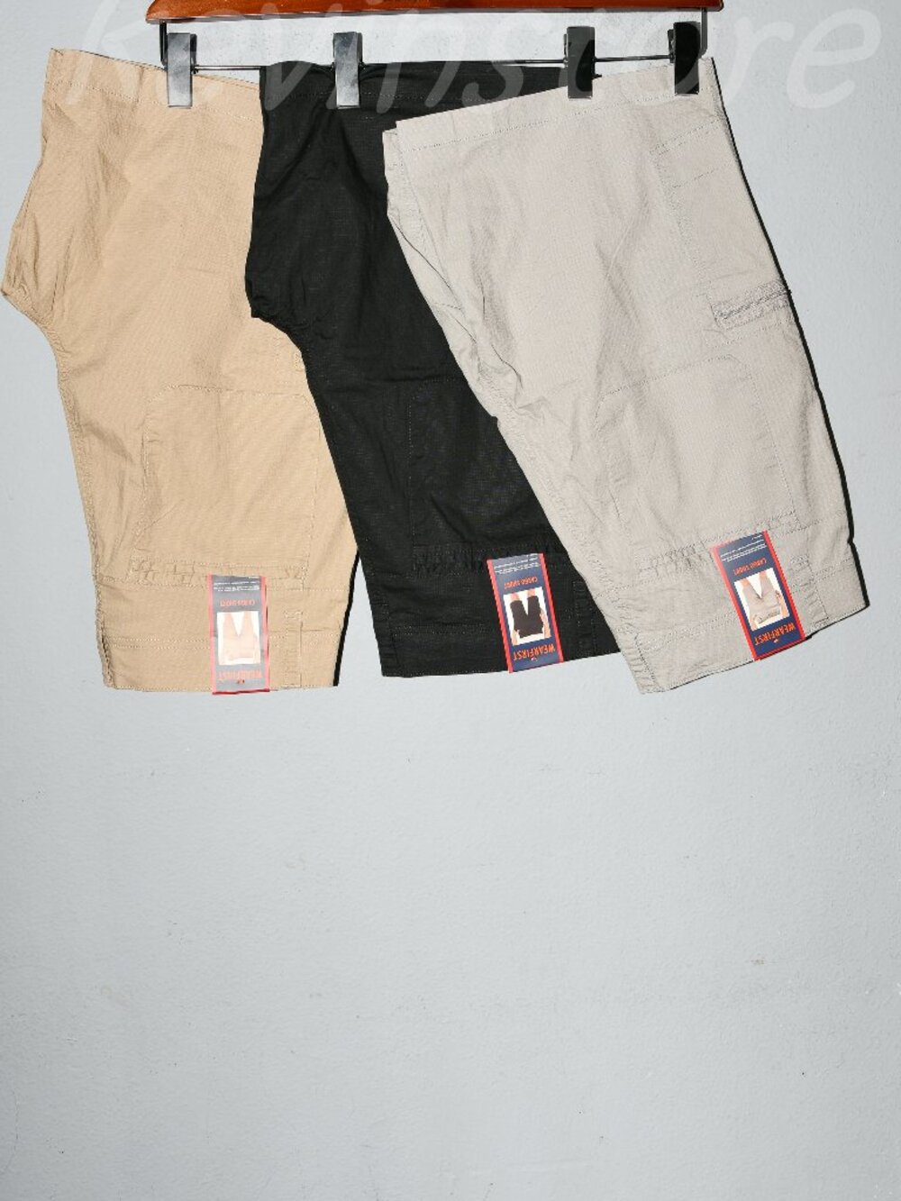 3 pairs Wearfirst men cargo shorts . Price is for 3 .